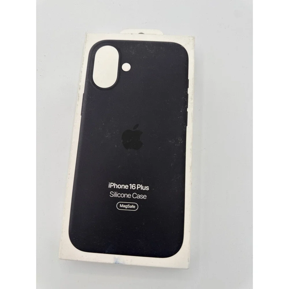 Apple Silicone Case iPhone 16 Plus Black New MagSafe Protective Cover MYY93ZM/A